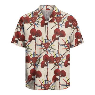 Cherry Picnic Sticks Short Sleeve Shirt