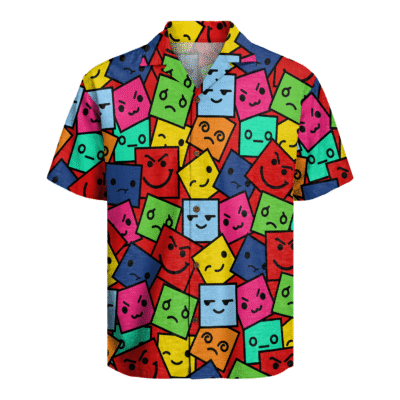 Have A Nice Day Colorful Short Sleeve Shirt