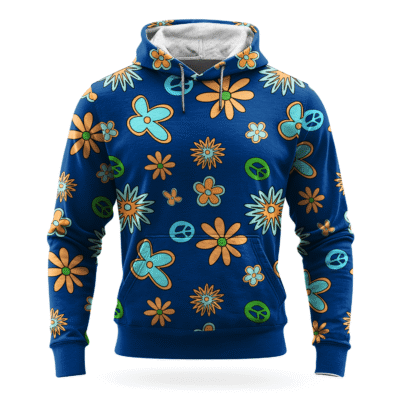 3 Feet High And Rising - Navy Fleece Hoodie