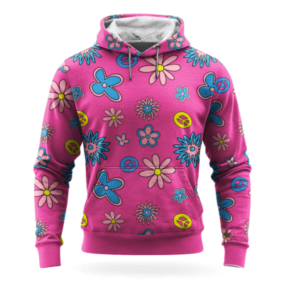 3 Feet High And Rising - Pink Fleece Hoodie