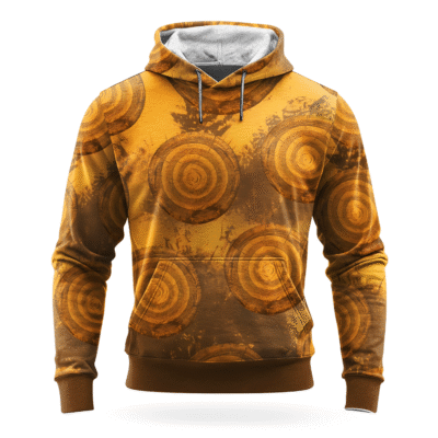 Green Spiral Fleece Hoodie