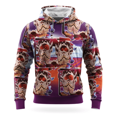 Infrared Roses Fleece Hoodie