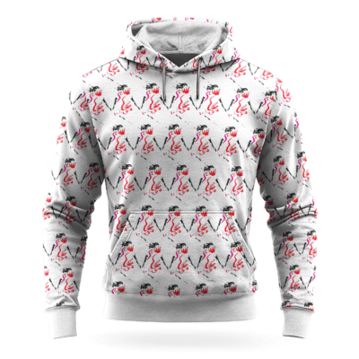 The Lady In Red Fleece Hoodie