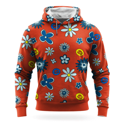 3 Feet High And Rising - Dark Orange Fleece Hoodie