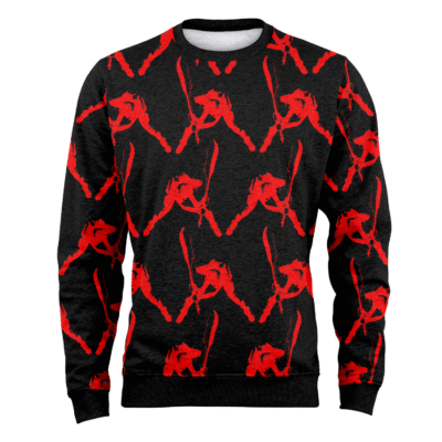 Calling from London (Red in Black) Fleece Sweatshirt